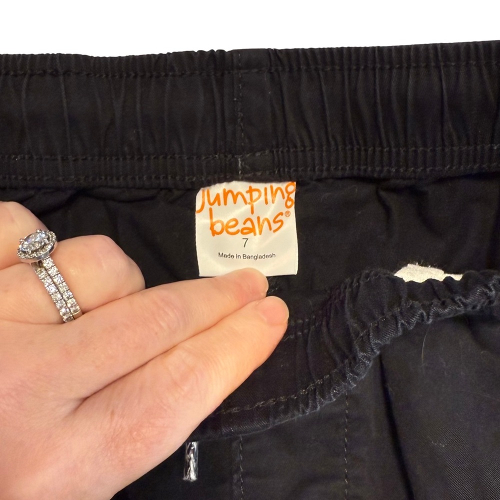 Jumping Beans Boys Cargo Pants, Black, Size 7 - Picture 3 of 3